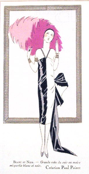 Design de moda para um vestido de noite 