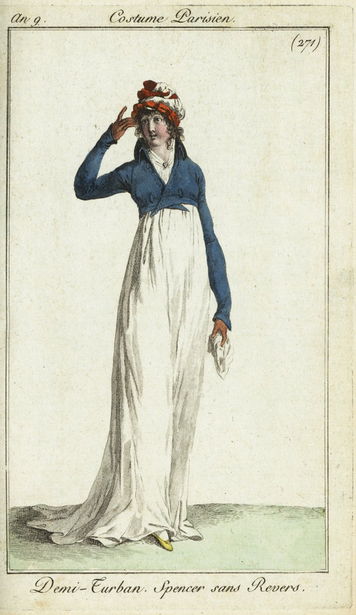 Mulher da moda em jaqueta meio urbana e spencer de French School