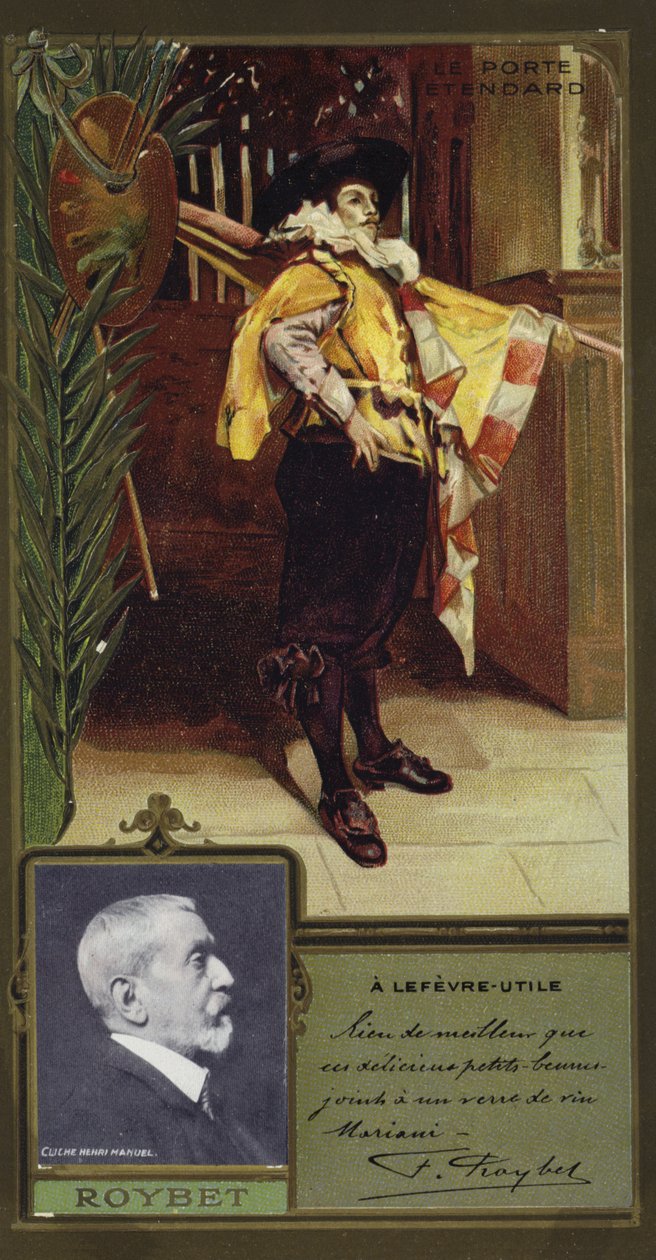 Ferdinand Roybet, pintor francês (cromolitografia) de French School