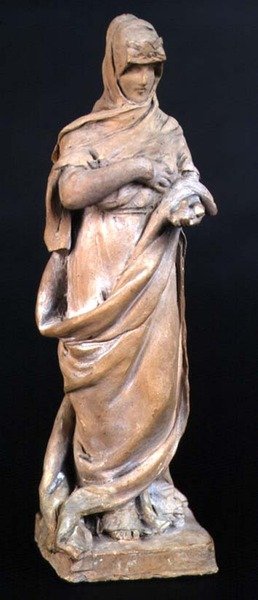 Figura de Liberty, c.1890 (terracota) de French School