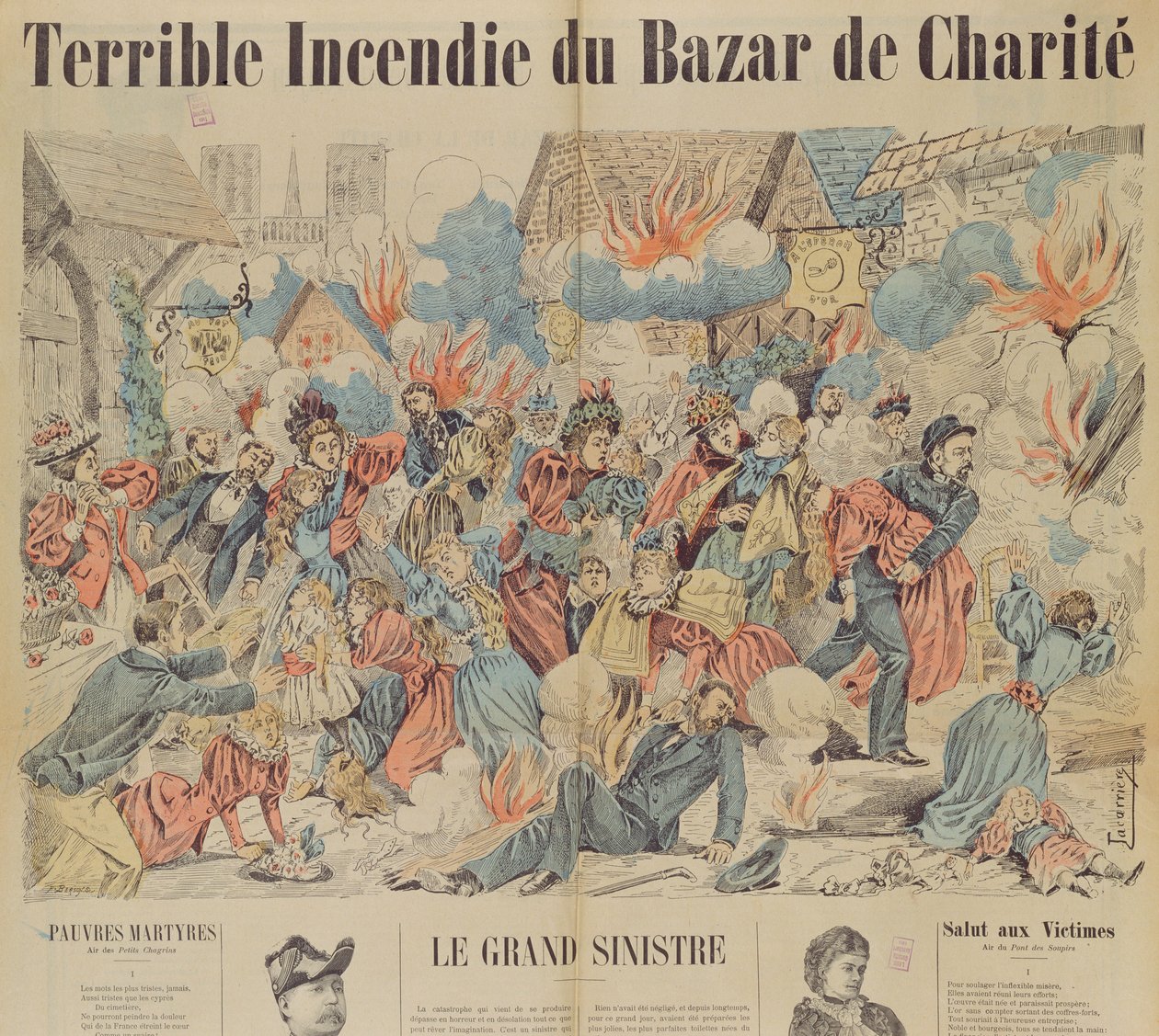 Fogo no Bazar de la Charite, 4 de maio de 1897 de French School