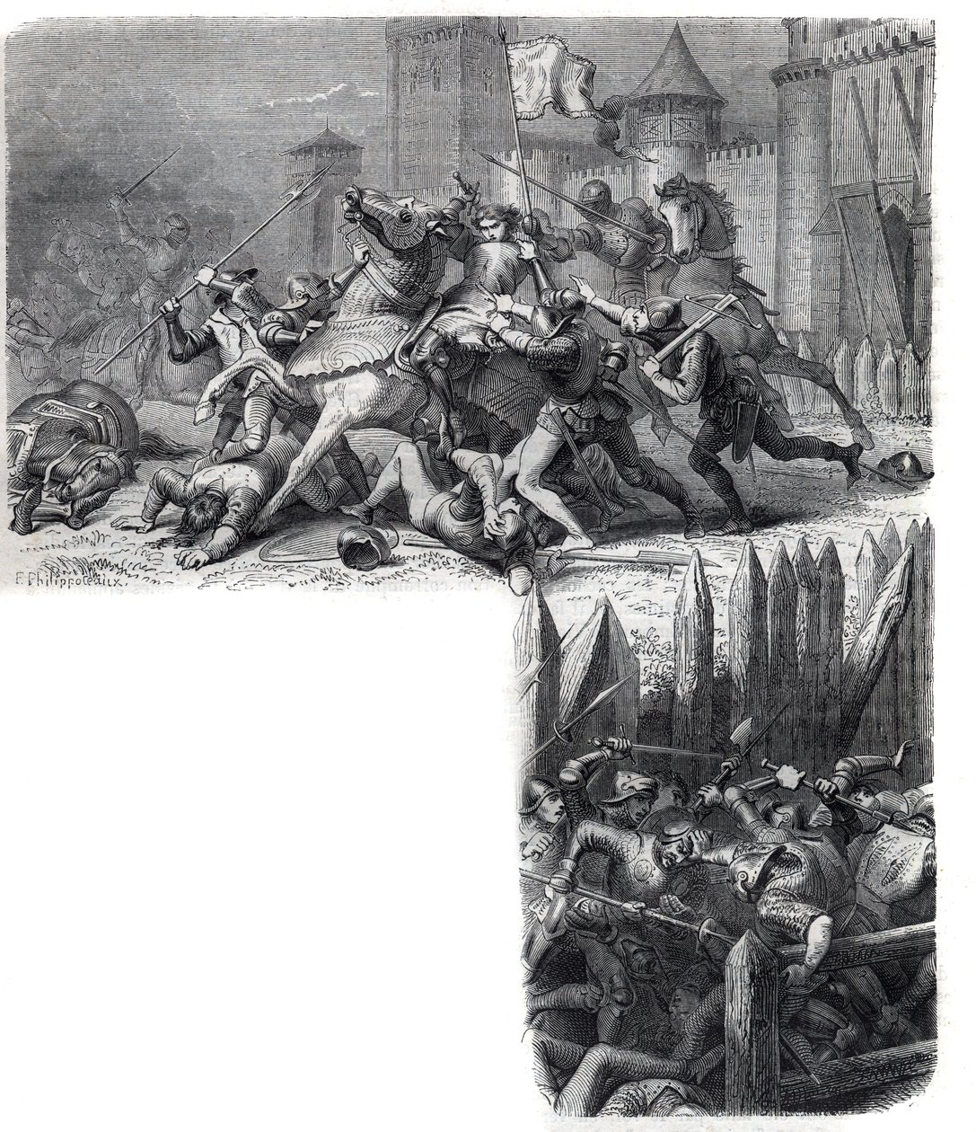 Florença entra em rebelião (a guerra dos "Oito Santos") contra o retorno do Santo Cerco a Roma. O Papa Gregoire XI Pierre Roger de Beaufort de French School