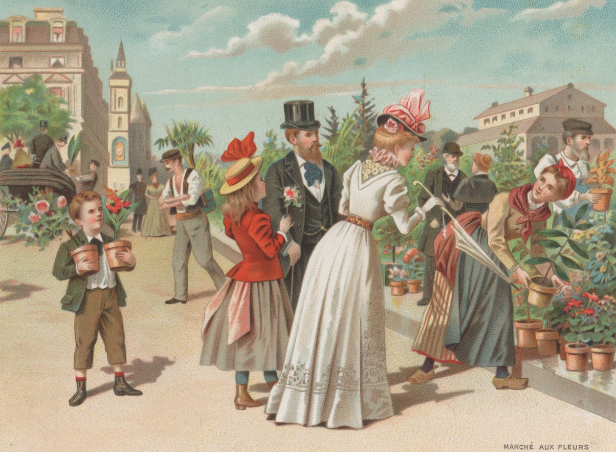 Mercado das flores (cromolitho) de French School