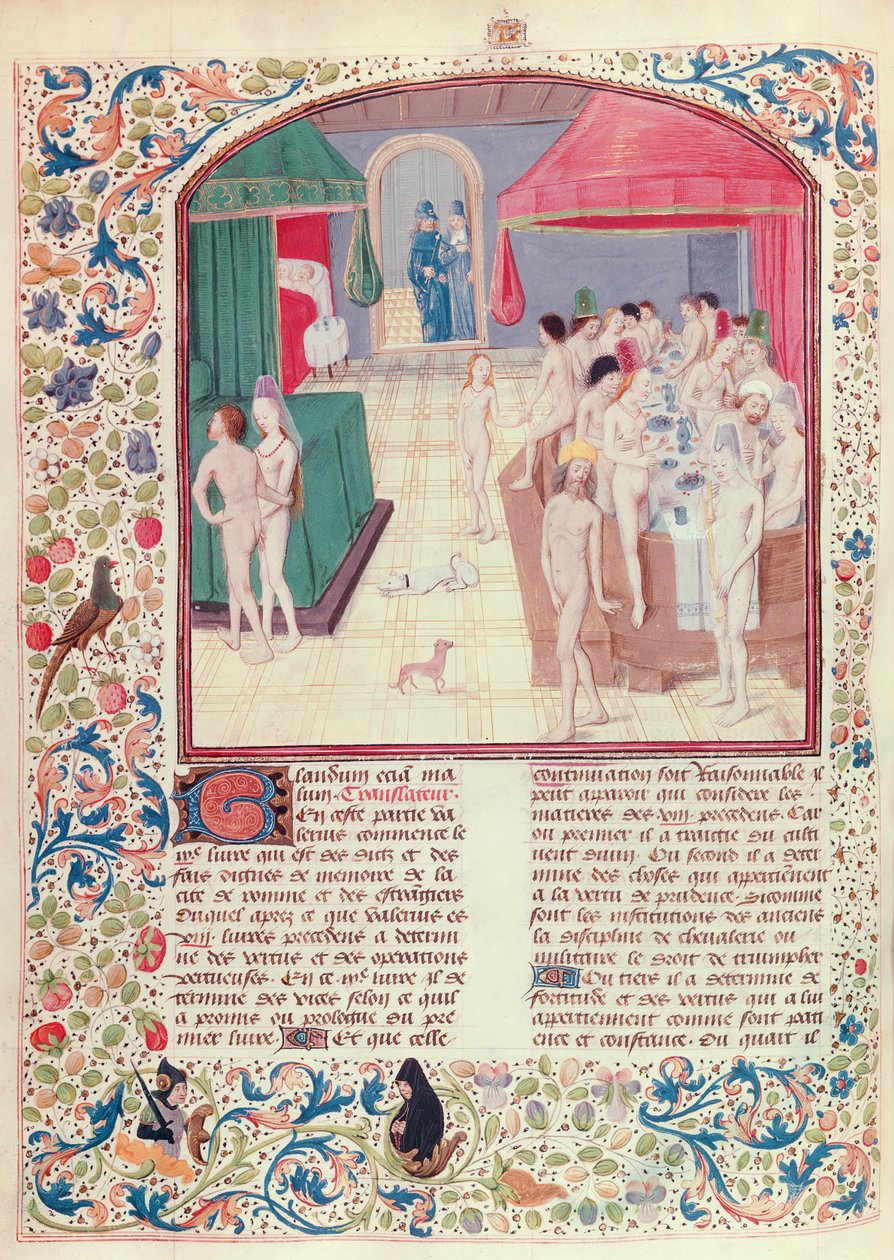Fol.414v, fatos e palavras memoráveis de French School