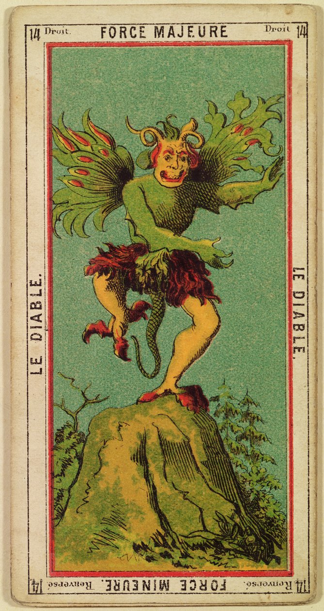 Força Maior, a carta de tarot do Diabo de French School