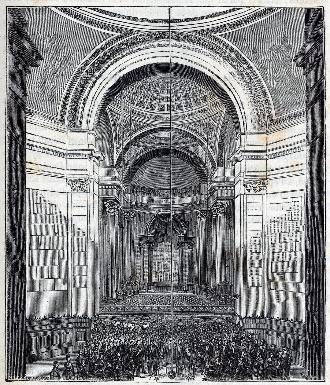 Foucault Pendulum - O pêndulo de Foucault no Panteão, Paris de French School