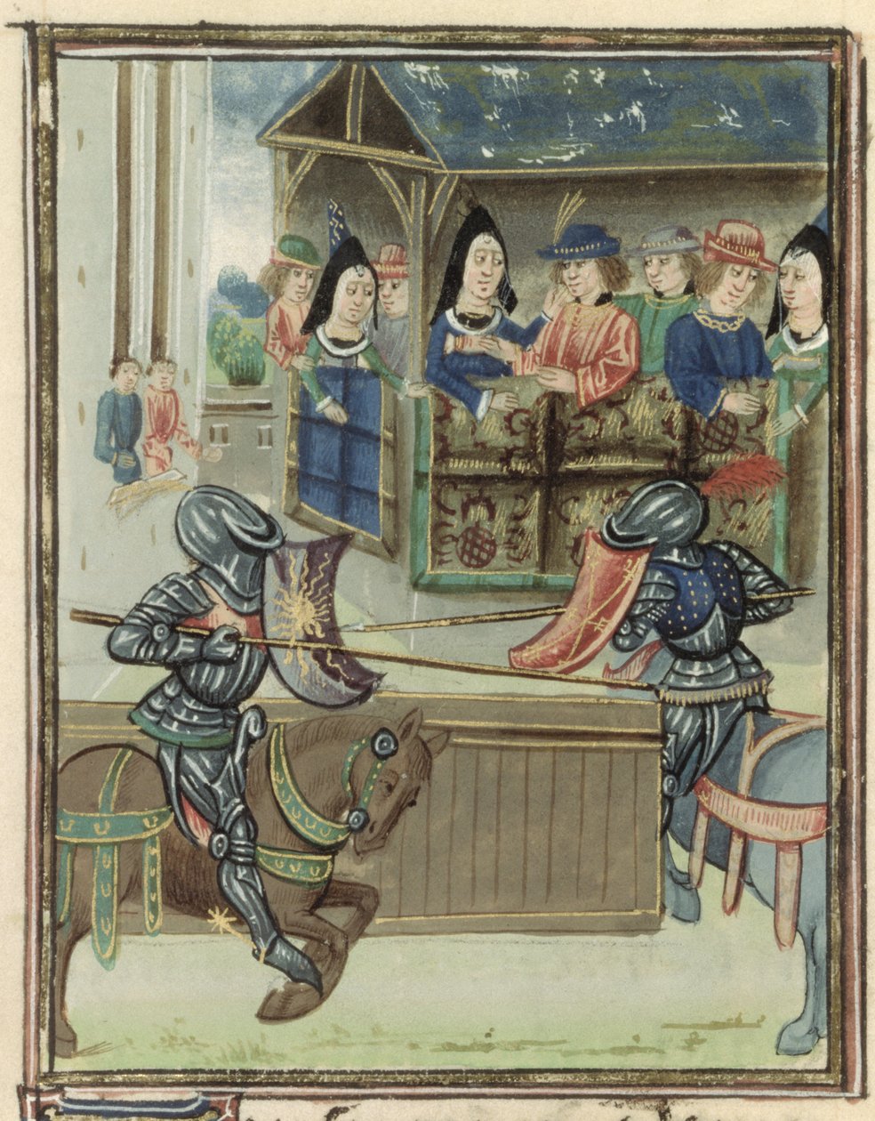 Fr.16830 f.16v Crônica de Jacques de Lalain de French School