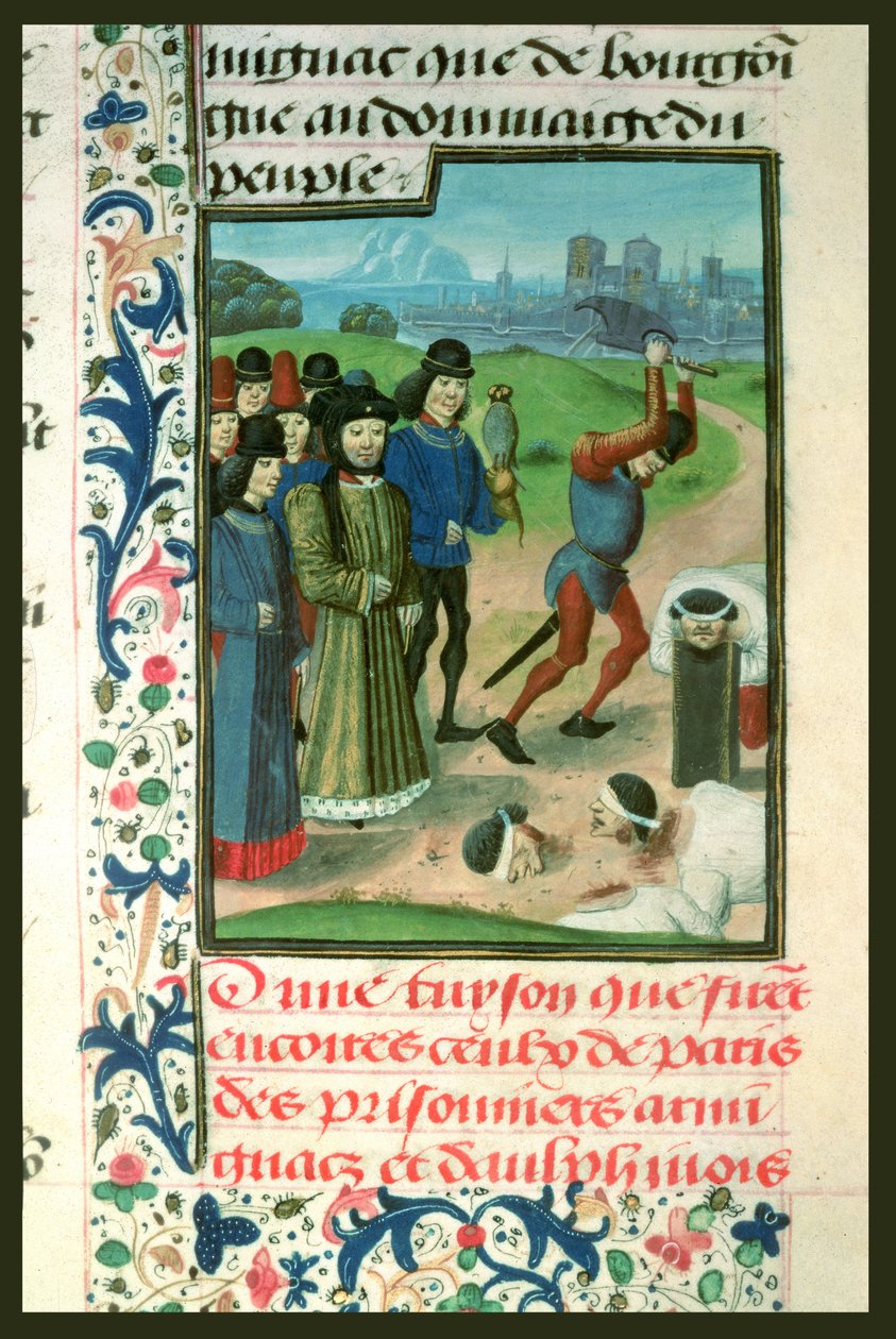 Pe 2680 f.268 Execução dos prisioneiros, 1418 de French School