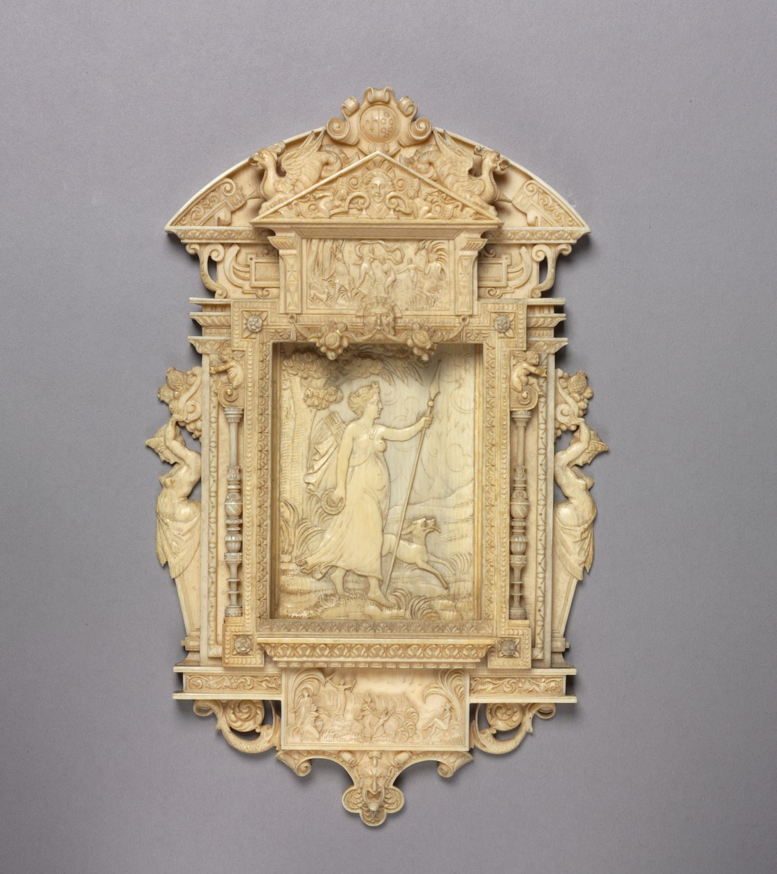 Framed Relief of Diana the Huntress, c.1850 de French School