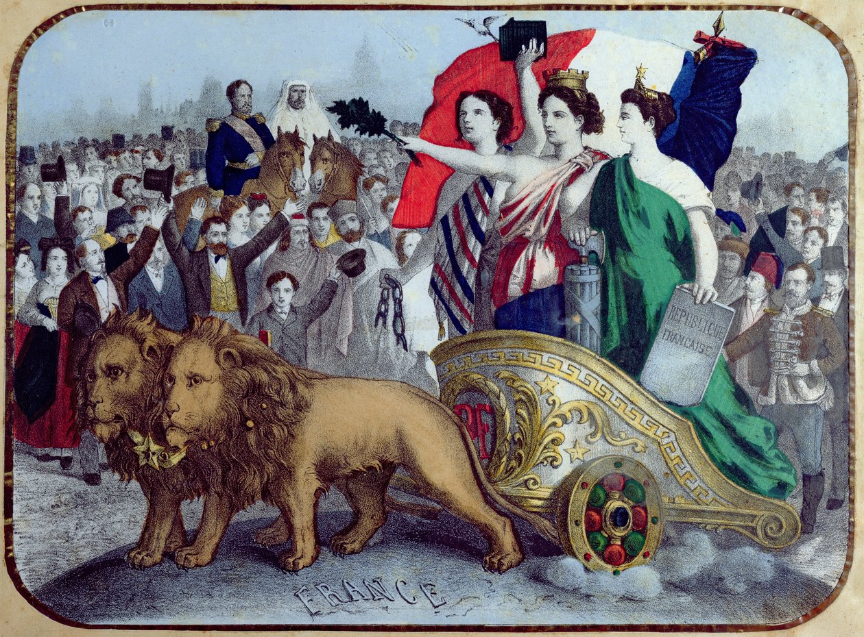 França proclamando liberdade, 1848 de French School