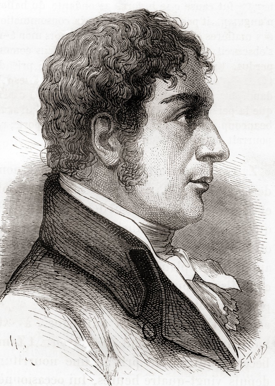 Francesco Zambeccari, de "Les Merveilles de la Science", publicado por volta de 1870 (litografia) de French School