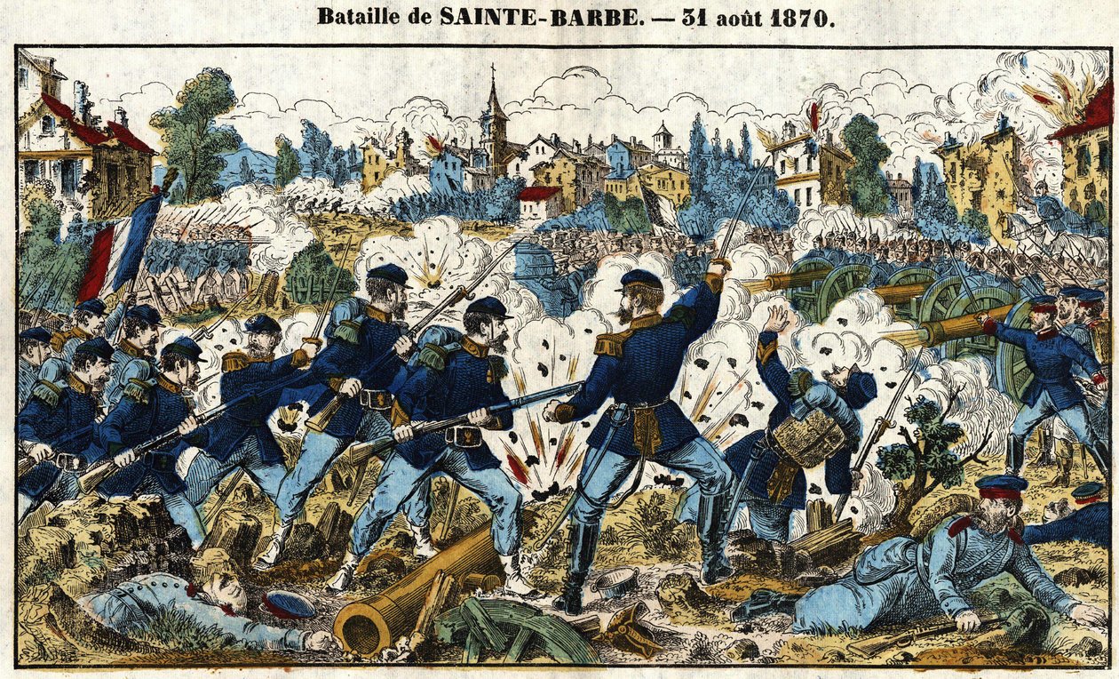 Guerra Franco-Prussiana - Batalha de Sainte-Barbe (Batalha de Noisseville) 31 de agosto de French School
