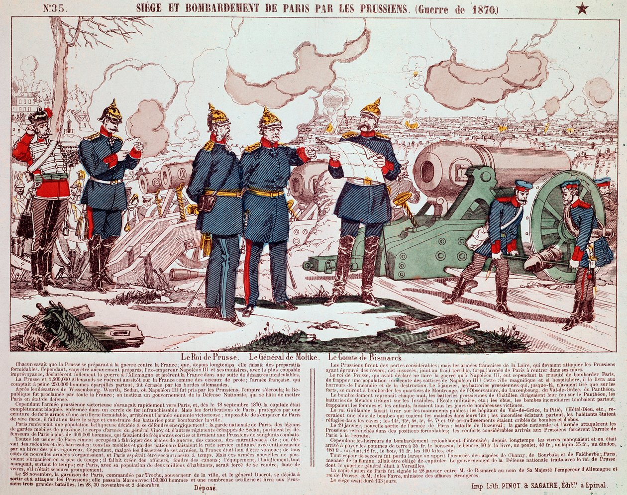 Guerra Franco-Prussiana: O Cerco e o Bombardeamento de Paris de French School