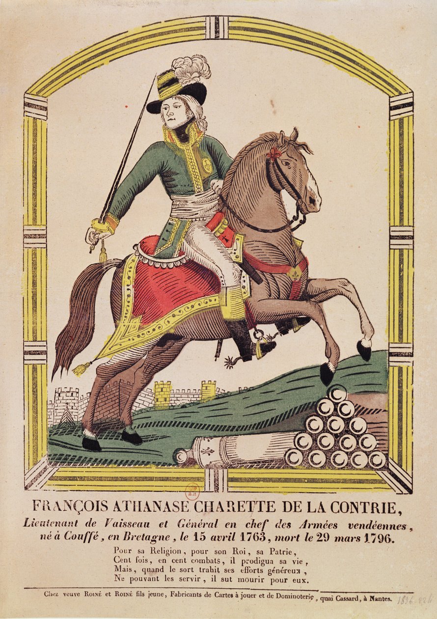 François Athanase Charette de la Contrie (1763-96), 1836 de French School