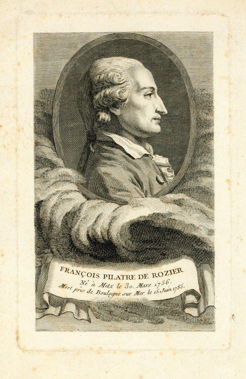 Francois Pilatre de Rozier, c.1785 de French School