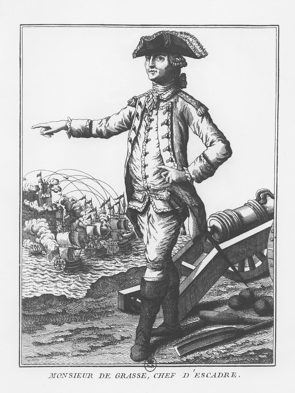 François-Joseph Paul, Conde de Grasse (gravura) de French School