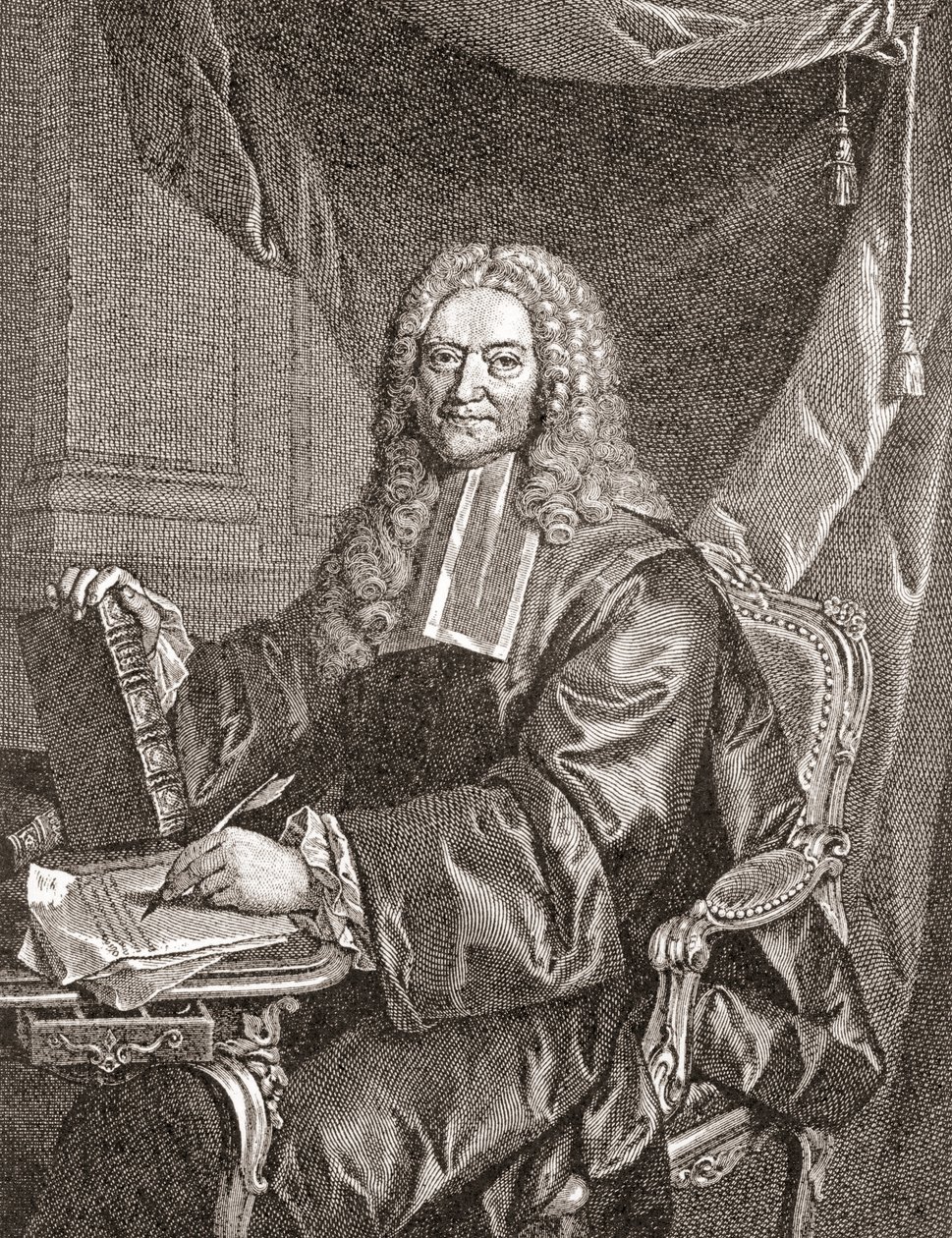 François Chicoyneau, 1672 - 1752. Médico francês e médico chefe do rei Luís XV. De Les Heures Libres publicado em 1908. de French School
