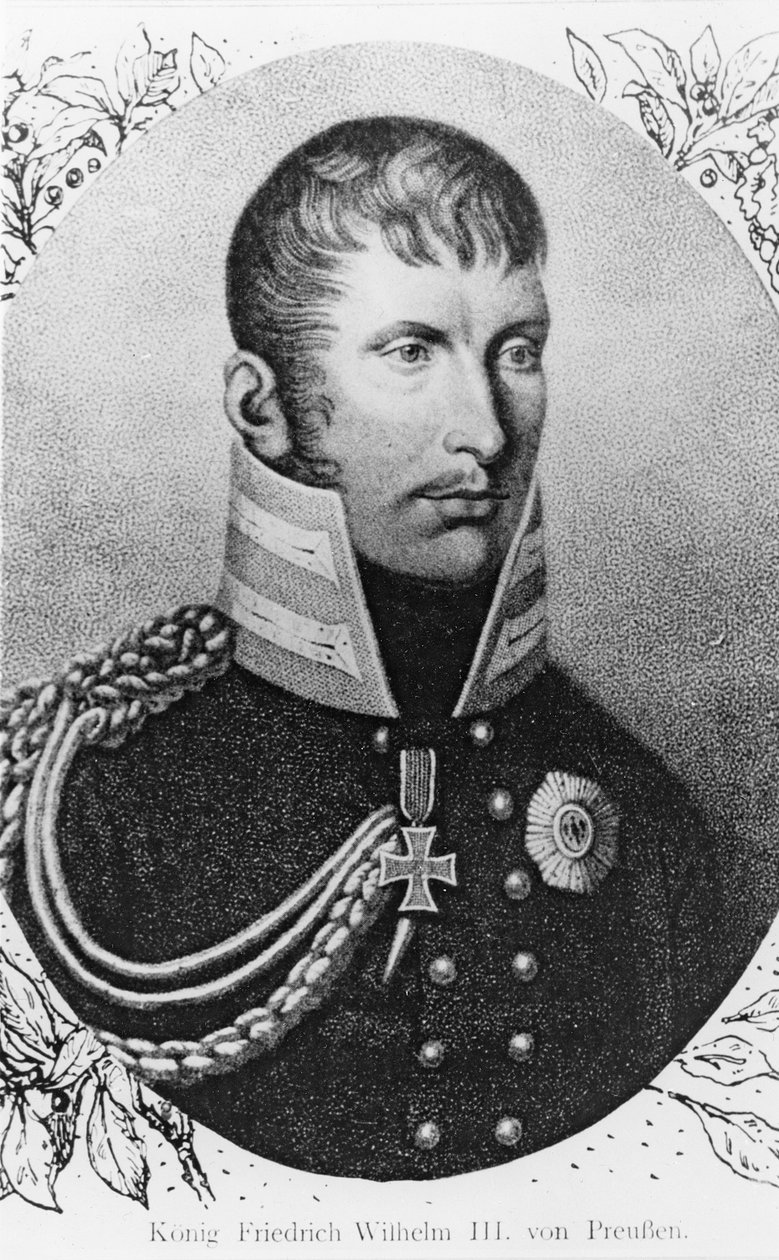 Frederick William III, Rei da Prússia (gravura) de French School