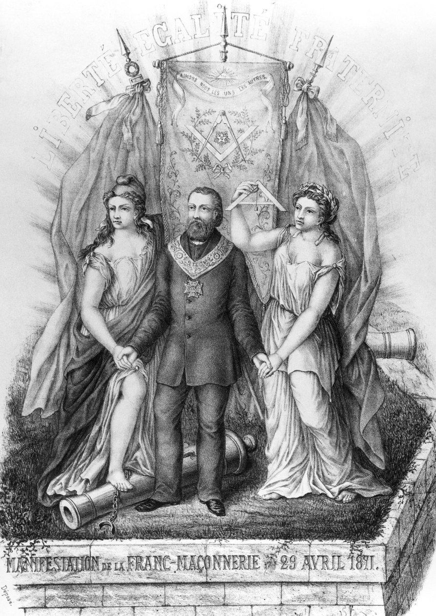 Maçonaria e a comuna, 1871 de French School