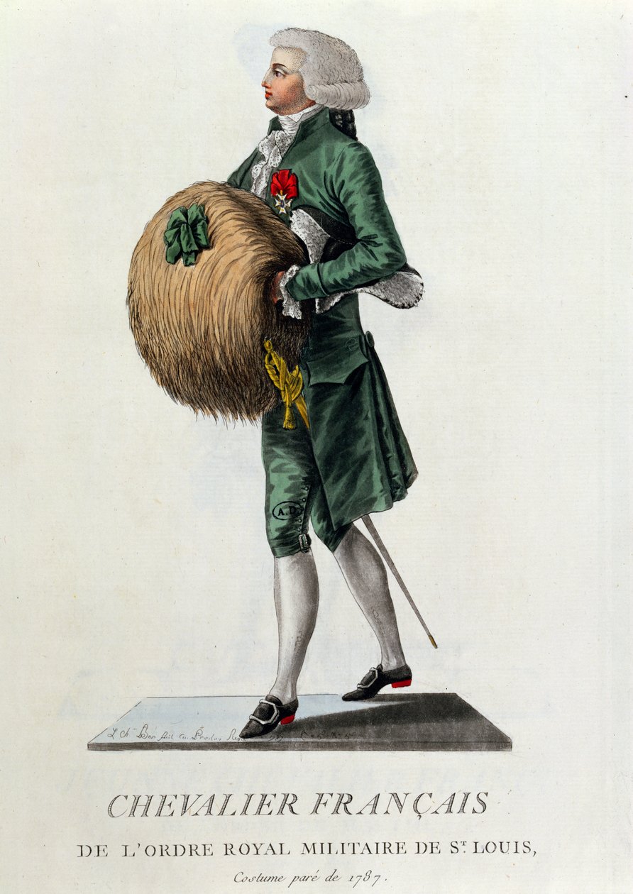 Cavaleiro Francês da Ordem de St. Louis, 1787 de French School