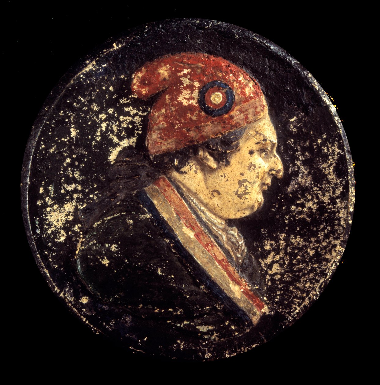 Revolução Francesa: Retrato do chapéu frígio de Luís XVI. Século XVIII. Paris, Musee Carnavalet de French School