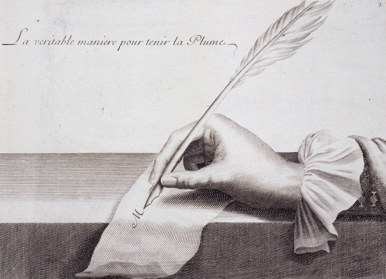 Caligrafia francesa: "L