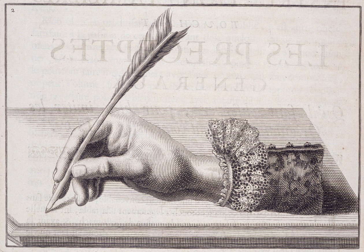 Caligrafia francesa: "L