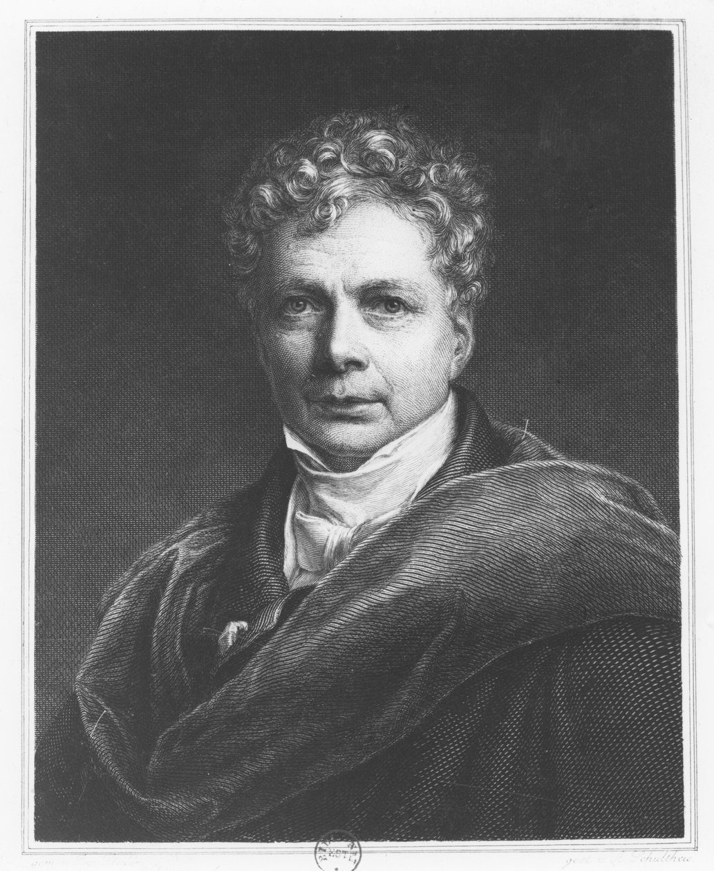 Friedrich Wilhelm Joseph Schelling (gravura) de French School