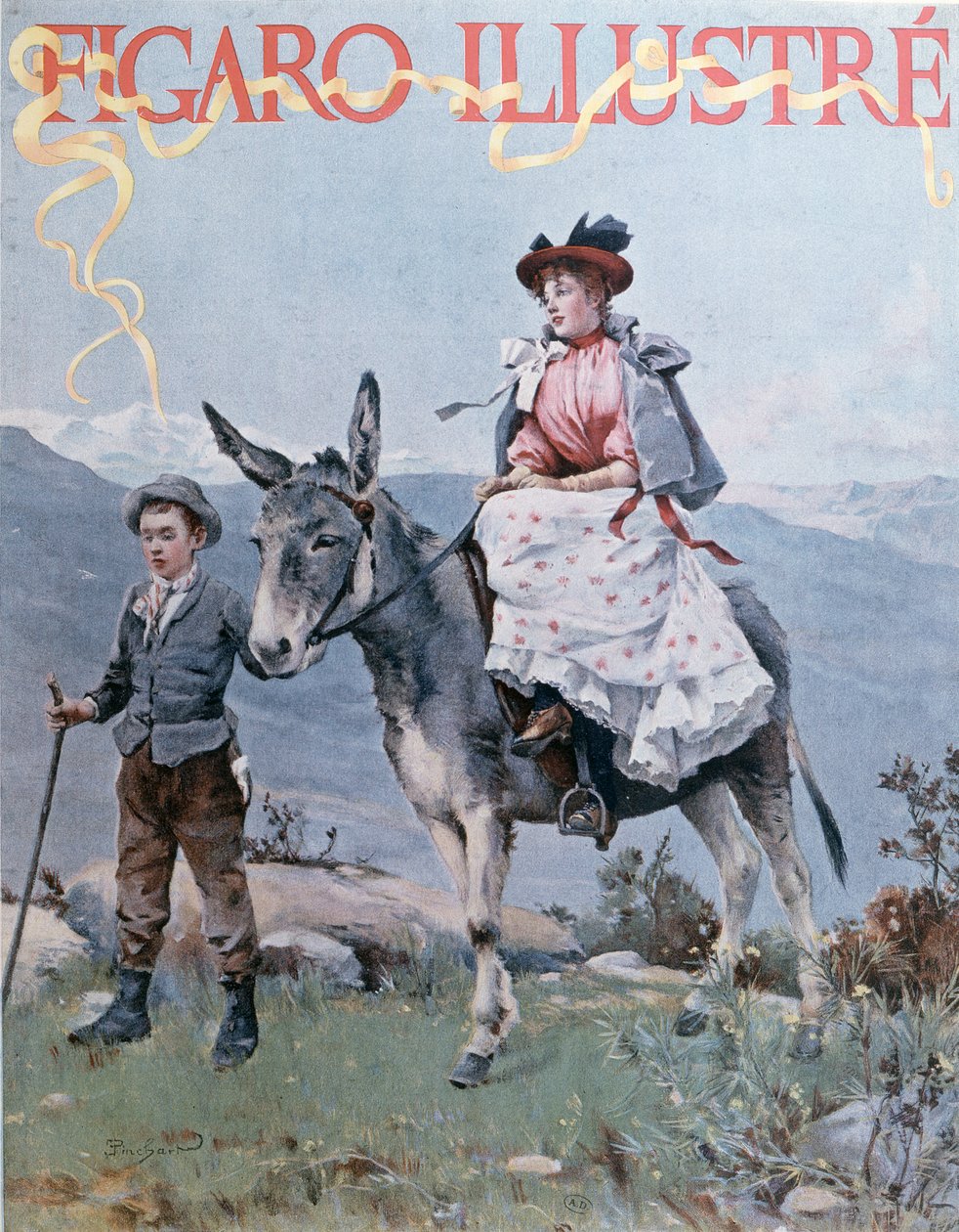 Capa do Ilustre Figaro, setembro de 1894 de French School
