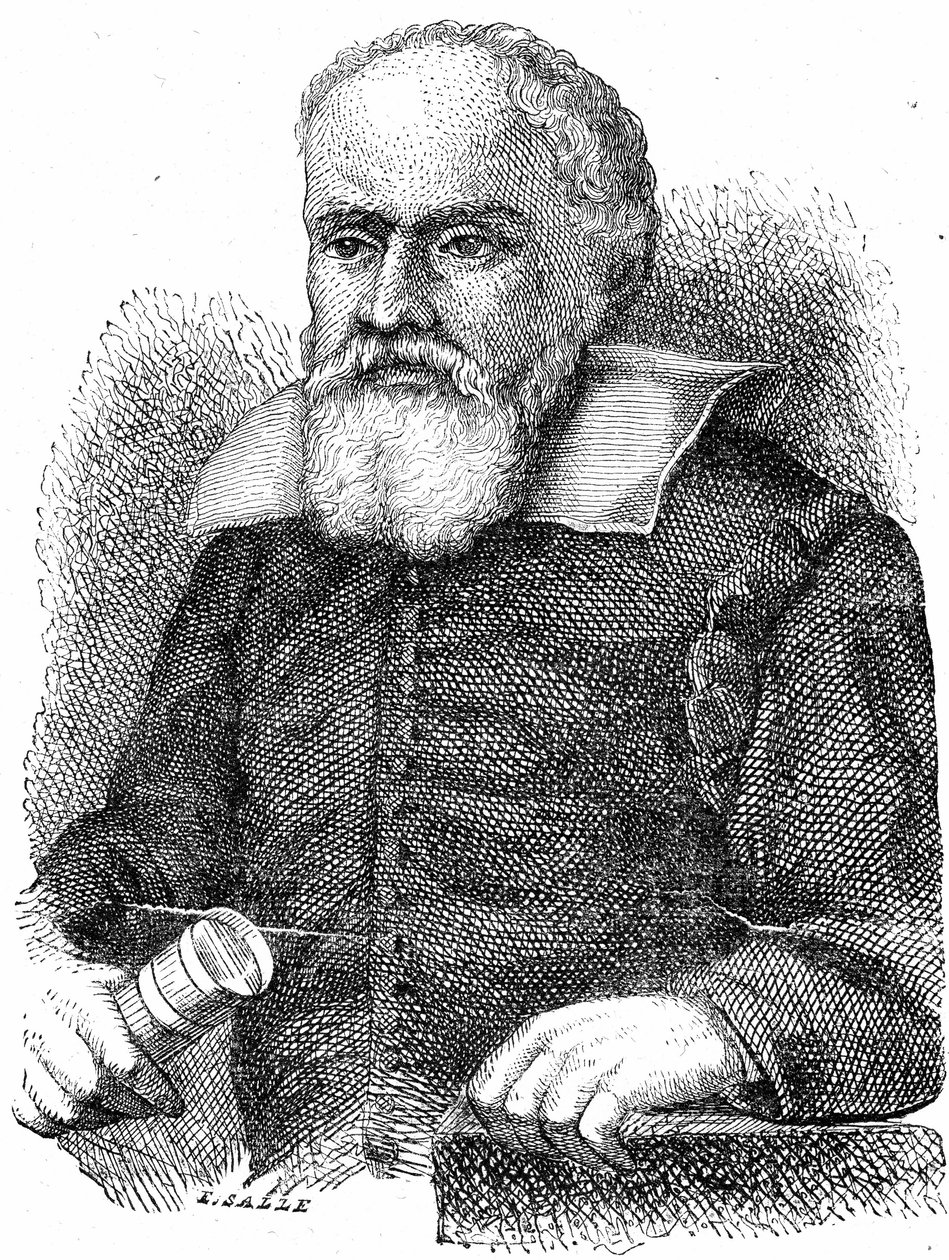 GALILEO GALILEI (1564-1642) (gravura) de French School