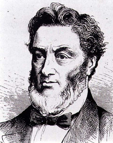 Gabriel-Claude-Jules Favre (1809-1880) Político Francês (gravura) de French School