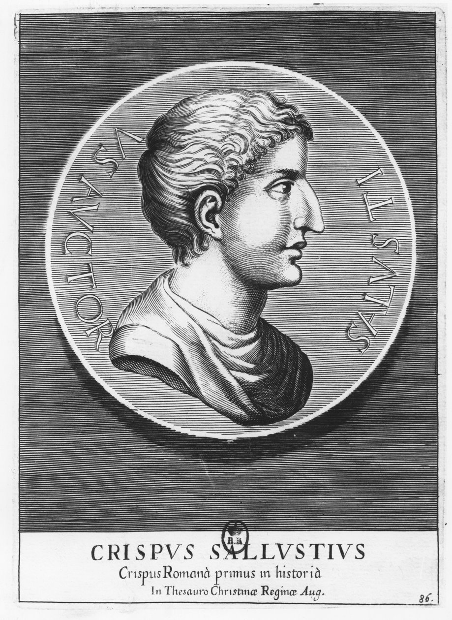 Gaius Sallustius Crispus, Sallust (gravura) de French School