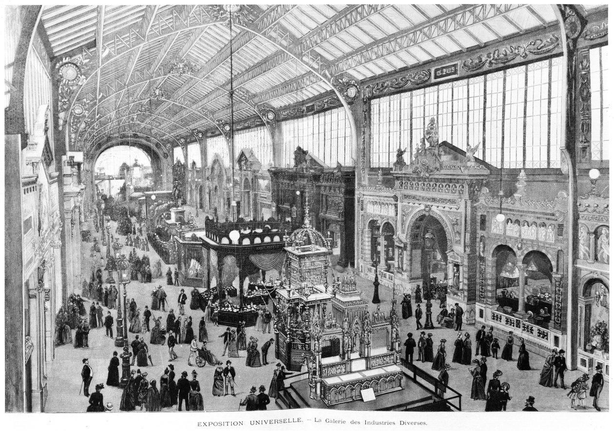 Galeria das Várias Indústrias, Exposição Universal, Paris, 1889 de French School