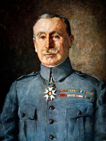 General Robert Nivelle (cor litho) de French School