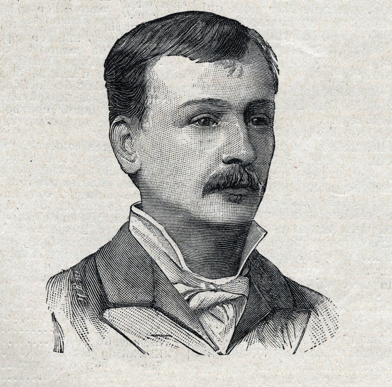 Georges Courteline, pelo seu verdadeiro nome Georges Victor Marcel Moinaux (1858-1929), romancista e dramaturgo francês, em "Le Petit Parisien". de French School