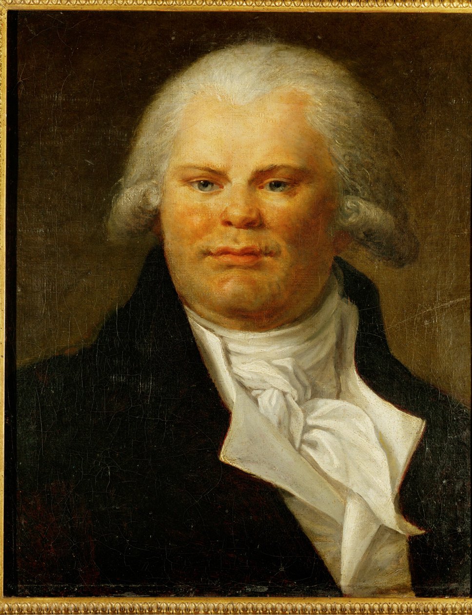 Georges Jacques Danton, poeta e revolucionário, executado ... de French School