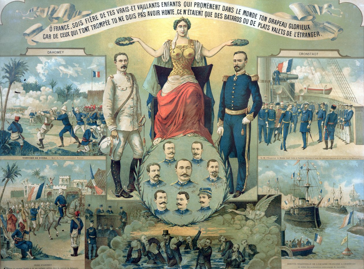 Glorificação da Campanha em Daomé (Benim) e Cronstadt de French School