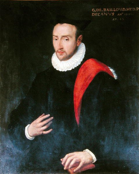 Guillaume de Baillou (1538-1616) 1580 (óleo sobre tela) de French School