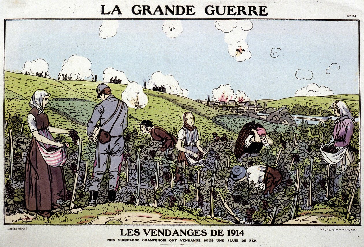 Colheita de 1914 de French School