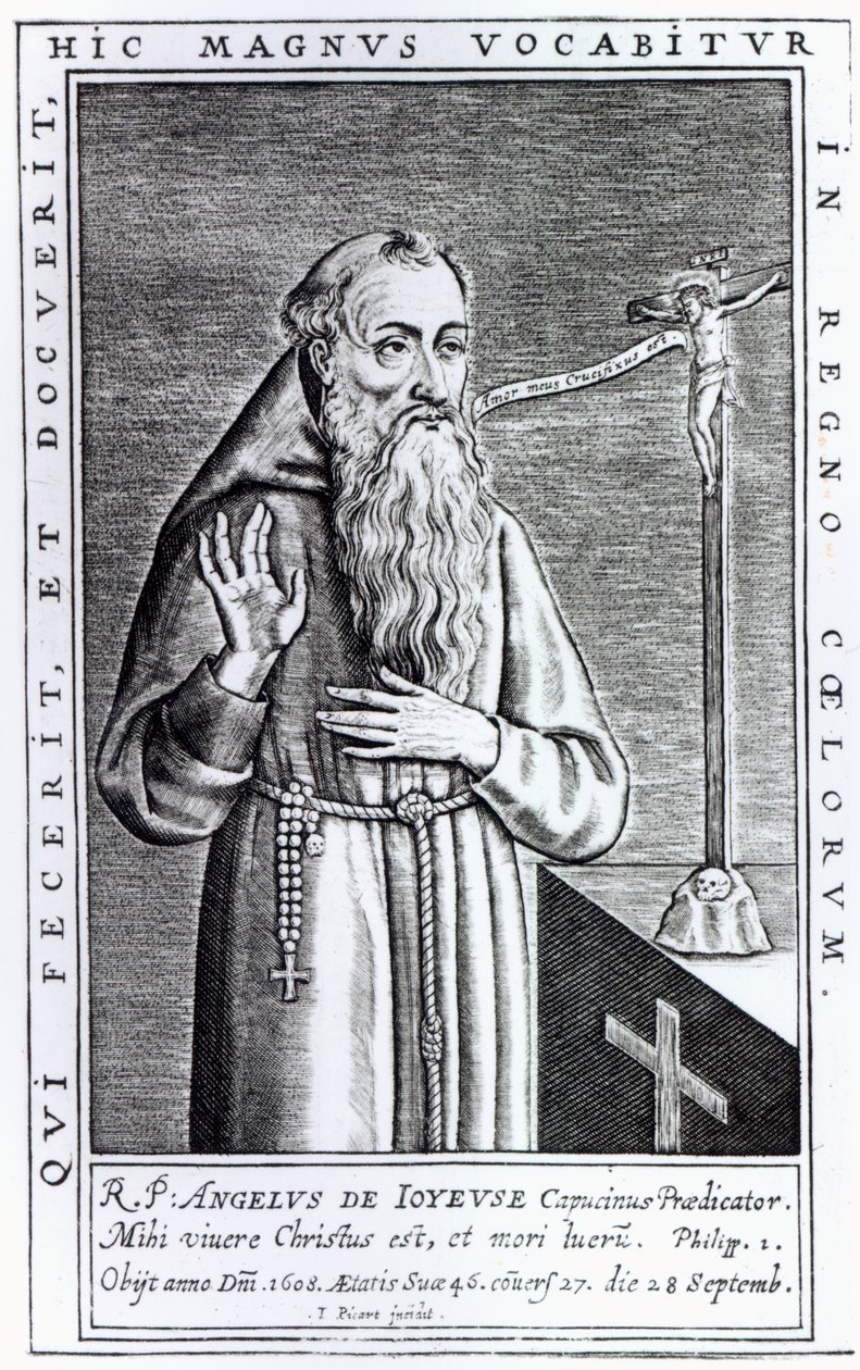 Henri, duque de Joyeuse, conhecido como o pai Angelus de French School