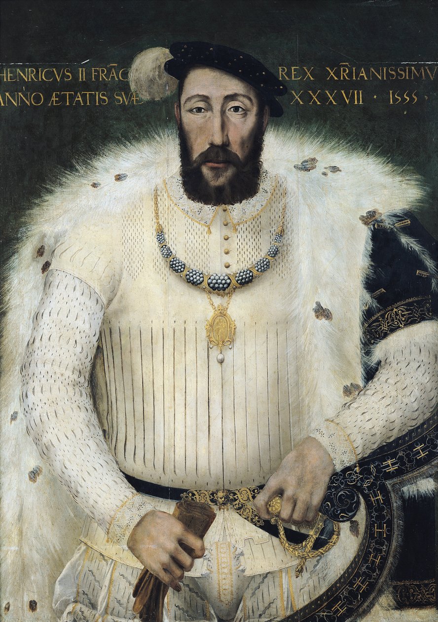 Henri II (1519-59), rei da França, 1555 de French School