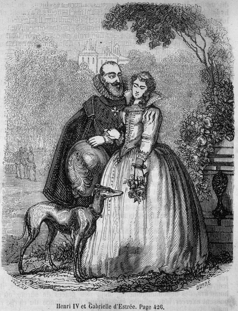 Henri IV (1553 - 1610) e Gabrielle d