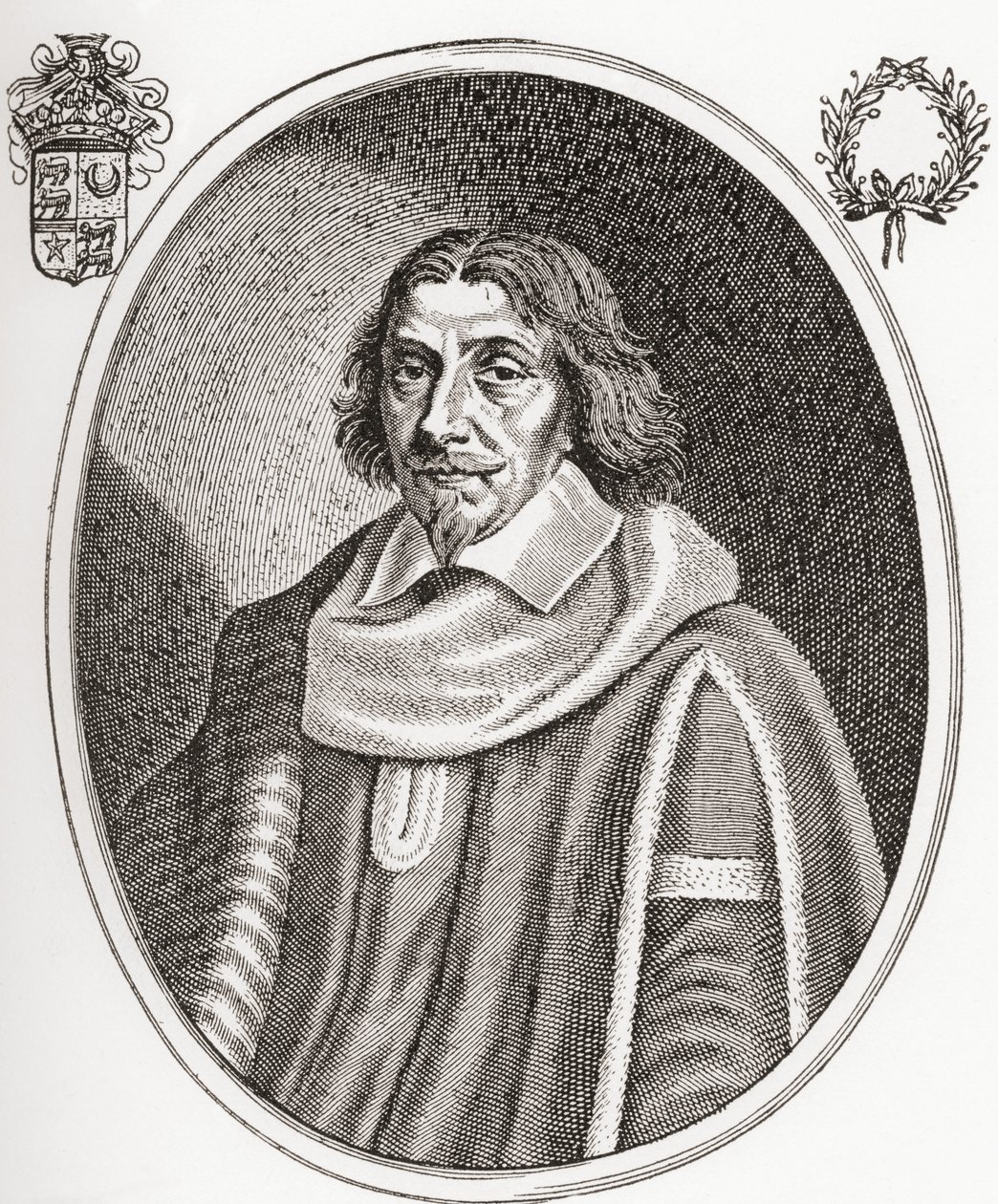 Henri de Mesmes, senhor de Roissy, marquês de Mongneville e Everly, 1575-1650. Magistrado francês e prefeito de Paris. De Les Heures Libres publicado em 1908. de French School