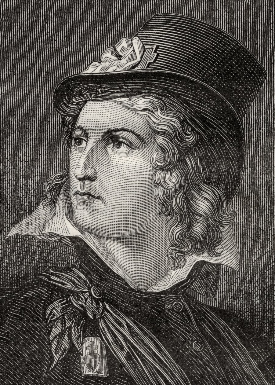 Henri du Vergier, conde de Rochejaquelin, de "História da Revolução Francesa" por Louis Blanc (1811-82) de French School