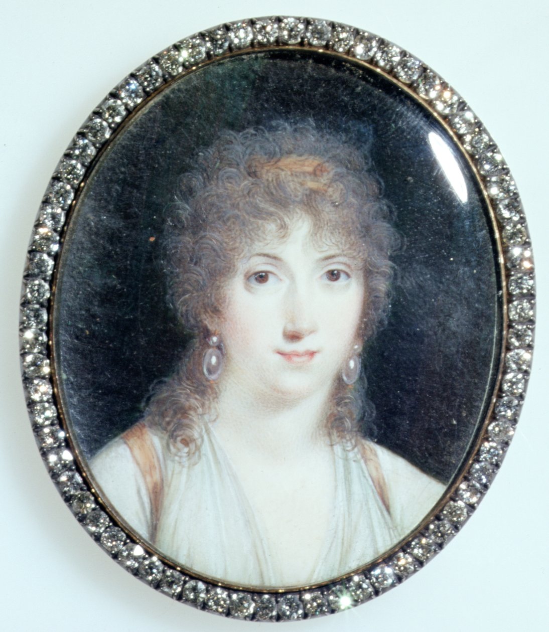 Henriette Lucy Dillon (1770-1853) Marquesa do Pine Tower Gouvernet, c.1802 (wc em marfim) de French School