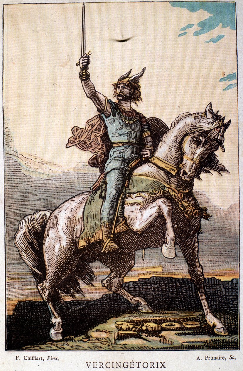 Vercingetorix a cavalo de French School