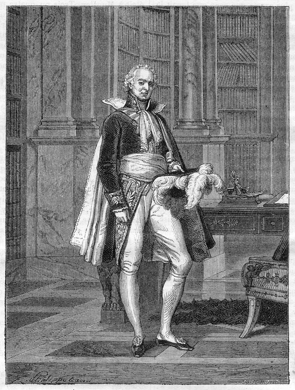 Hugues Bernard Maret (1763-1839), Duque de Bassano, político francês (1807) - em "Histoire de l