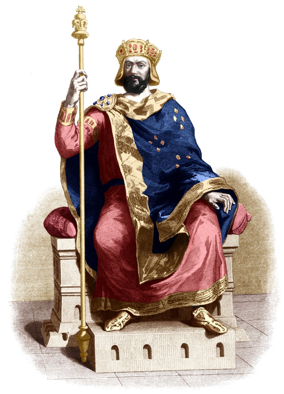 Hugues Capet (impressão) de French School