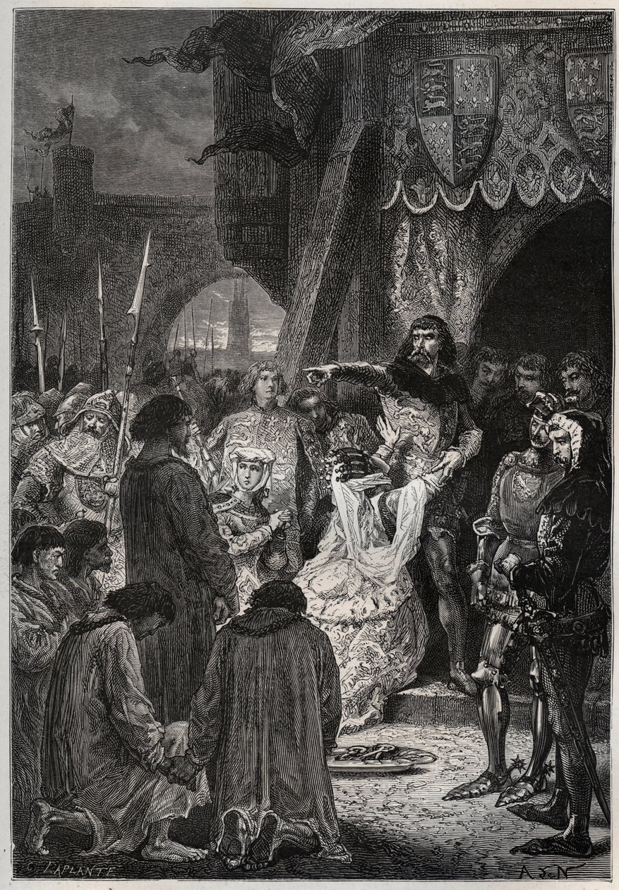 Guerra dos Cem Anos: A rendição de Calais de French School