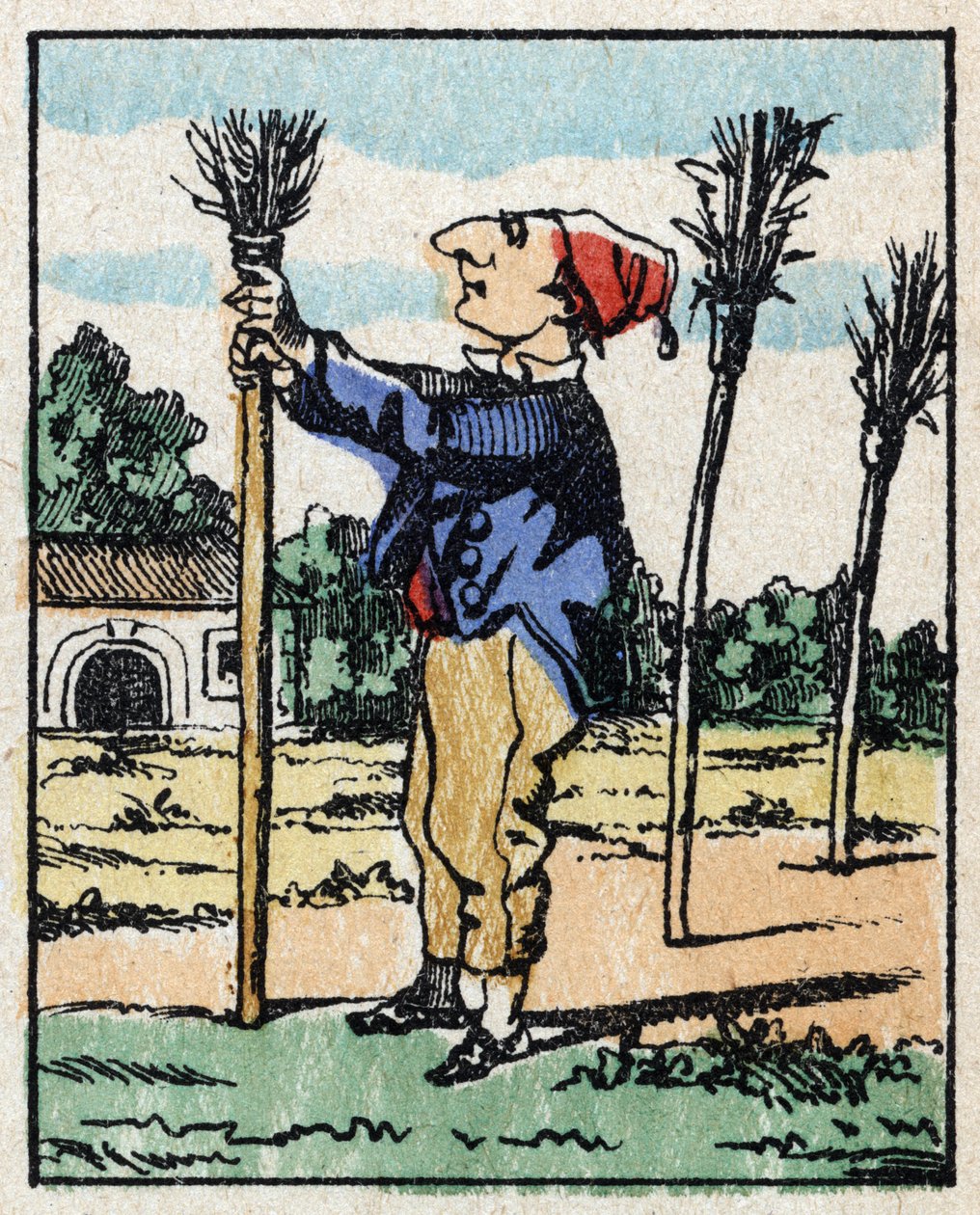 Ilustração do conto "Veridique History of Jeannot Serinet" Gravura em madeira de Imagery Pellerin - Epinal, sd. Final do século XIX. de French School